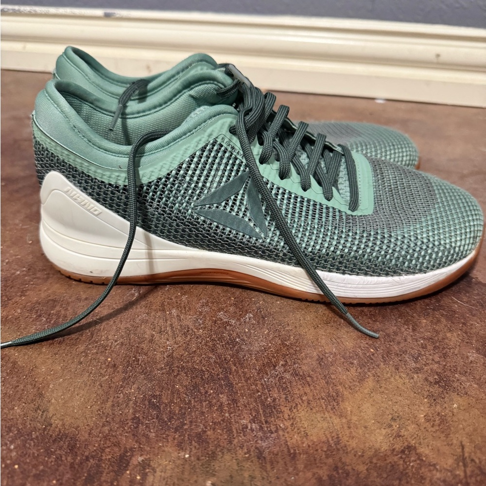 Reebok Women's Crossfit Nano 8.0 Flexweave, Industrial Green/Chalk Grey, 9.5 - Picture 4 of 5